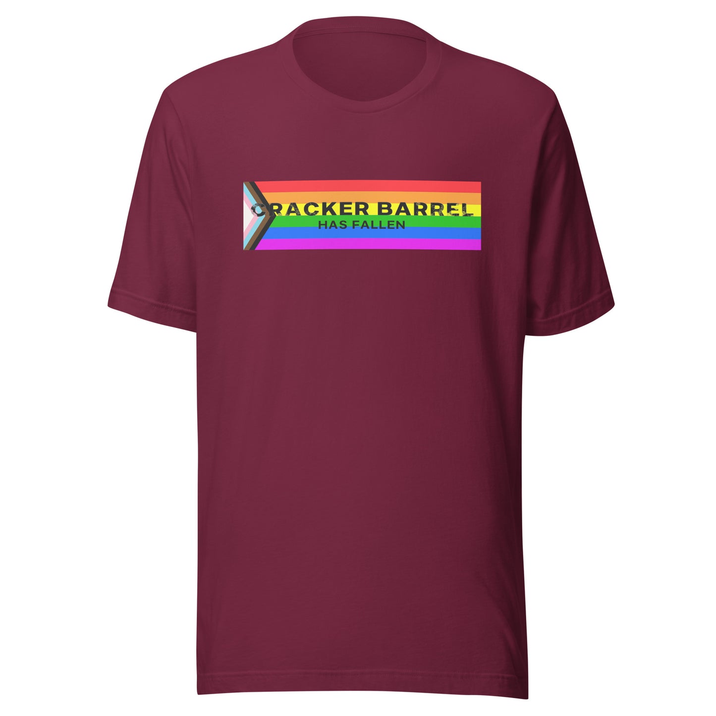 Cracker Barrel Has Fallen Pride Flag Unisex t-shirt